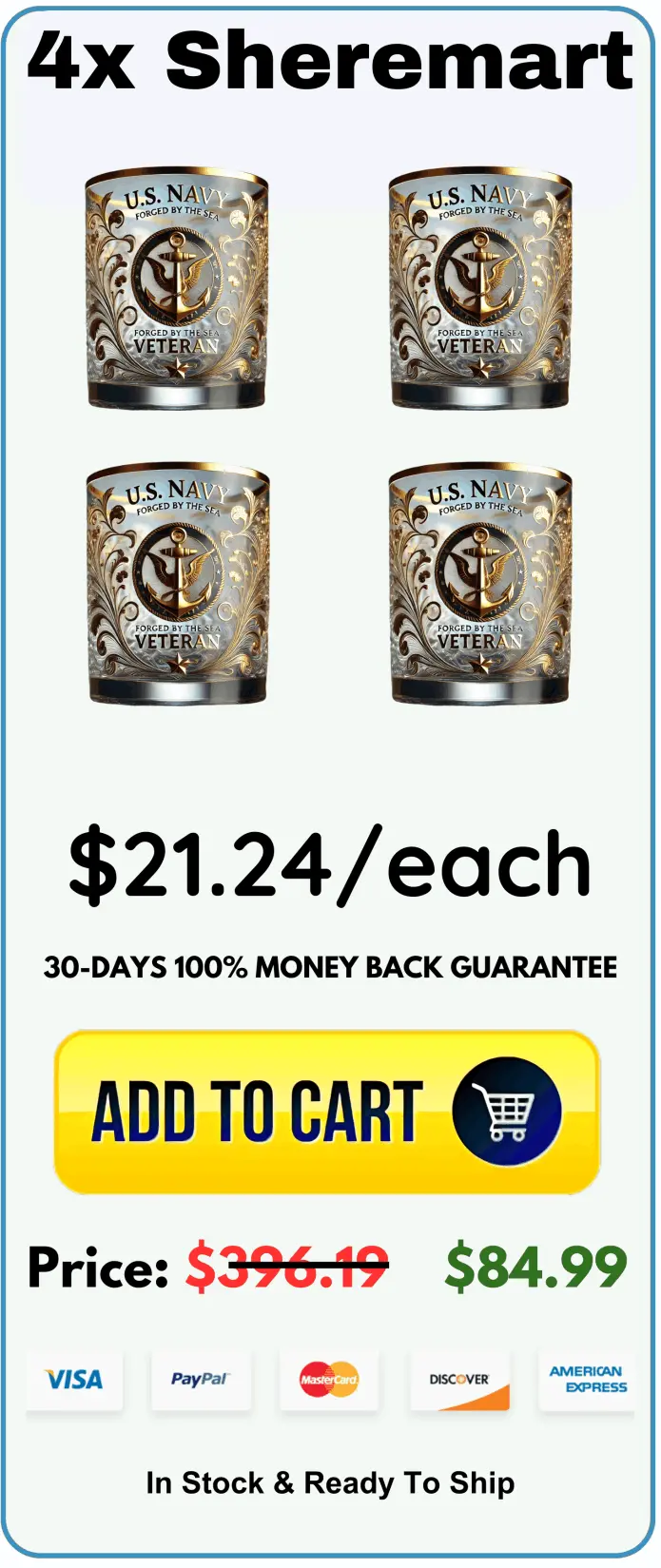 Sheremart Veteran Tribute Glass package price 